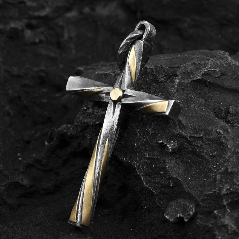 Christianartworkshop Spiralkreuz-Halskette aus 925er Sterlingsilber: Eine moderne Hommage an den Glauben - image 3