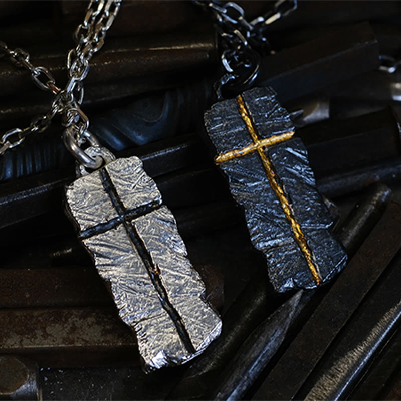 Christianartworkshop 999 Sterling Silber Vintage & Klassische Kreuzkette: Symbol des Glaubens mit Retro-Charme - Weiß - image 1