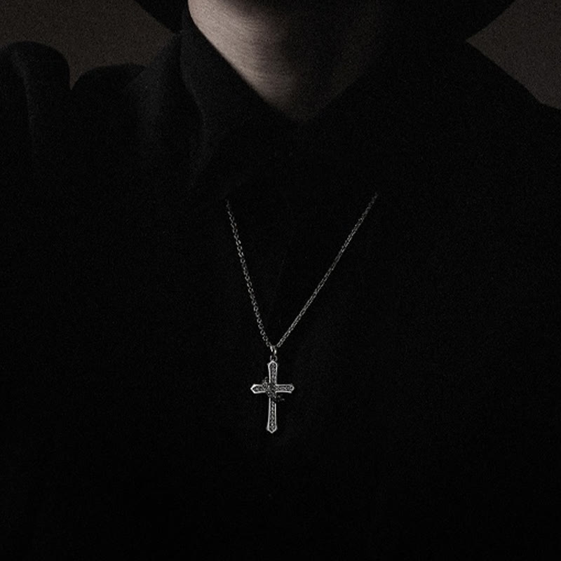 Christianartworkshop Halskette mit Kreuz und Krone aus 925er Sterlingsilber: Eine Mischung aus Göttlichkeit und Königlichkeit - image 2