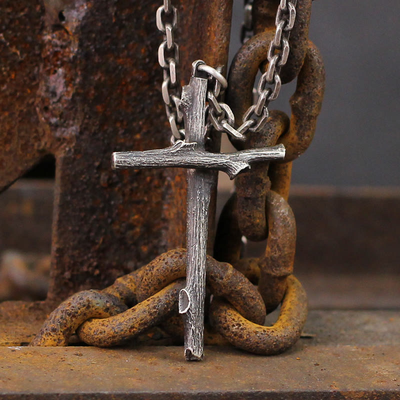 Christianartworkshop 925 Sterling Silber Moderne & minimalistische Kreuzkette: Eine Hommage an den unverfälschten Glauben - 925er Sterlingsilber - image 1