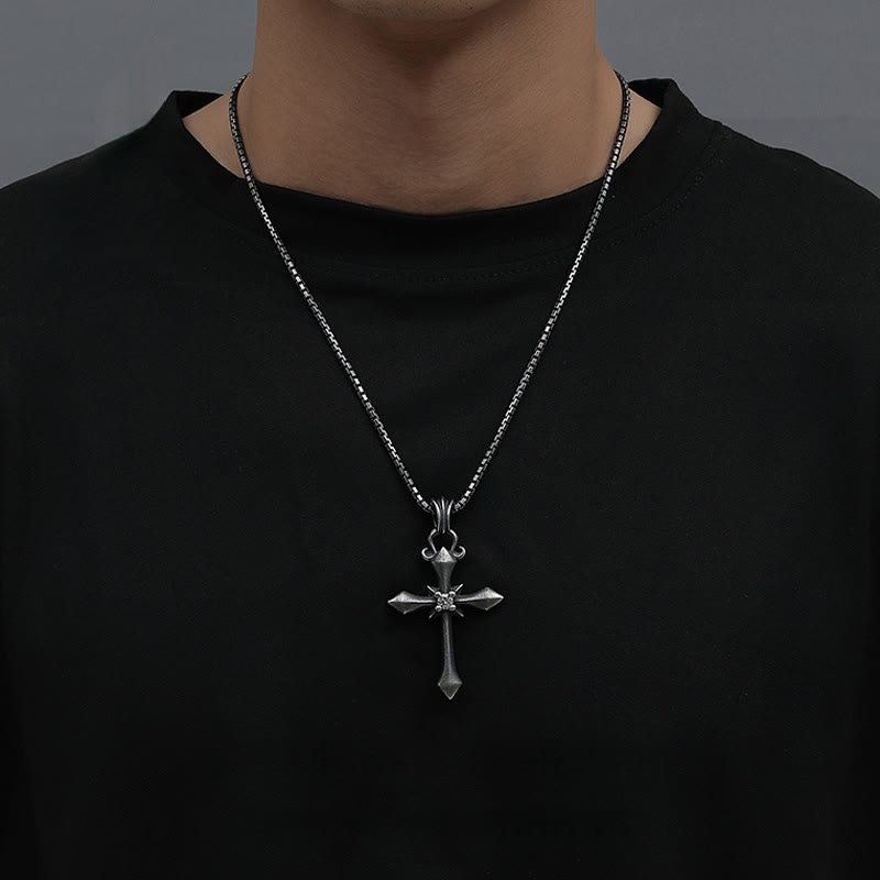 Christianartworkshop 925 Sterling Silber Moderne & Minimalistische Kreuz Halskette: Geheimnisvolles und trendiges Symbol des Glaubens - image 2
