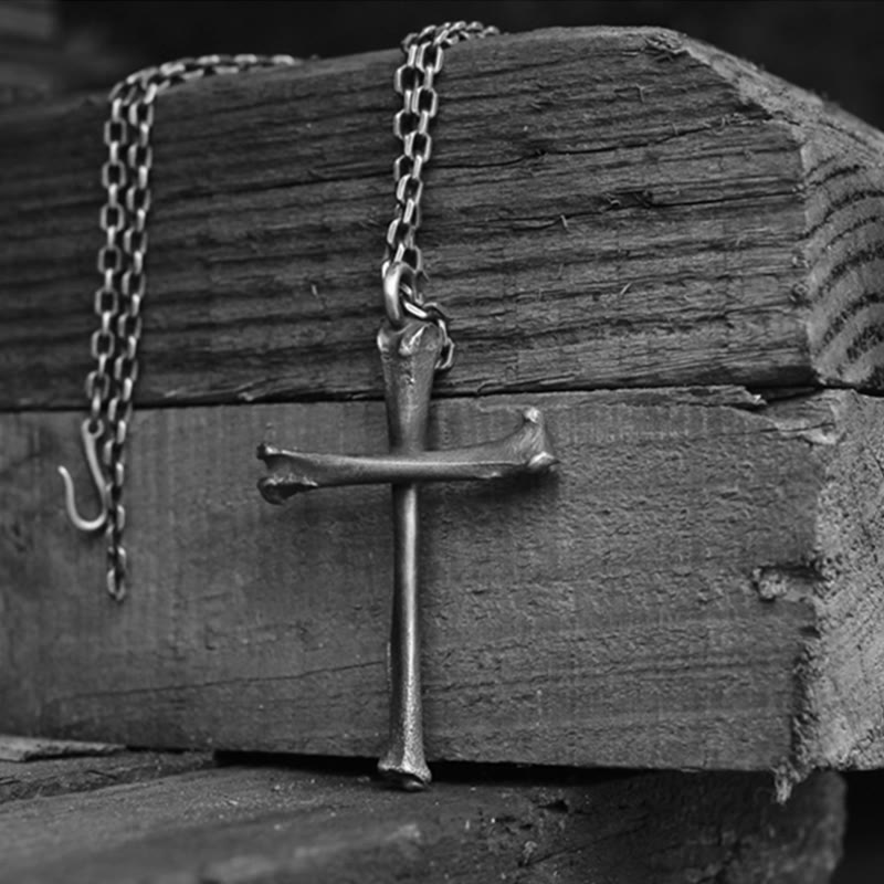 Christianartworkshop – Moderne und minimalistische Halskette in Knochenform aus 925er Sterlingsilber: Persönlichkeit in Schlichtheit zeigen - 925er Sterlingsilber - image 4