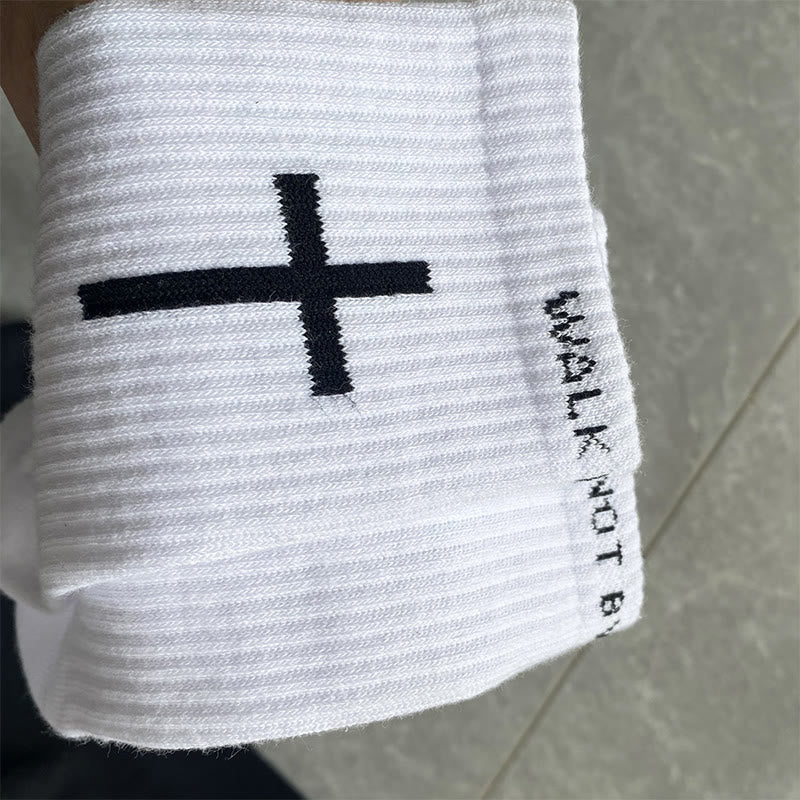 Christianartworkshop Christlicher Glaube Baumwollsocken — WALK BY FAITH, NOT BY SIGHT - image 7