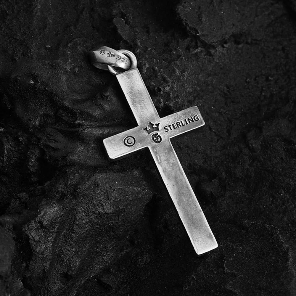 Christianartworkshop 925 Sterling Silber Klassische & Minimalistische Kreuzkette: Ein subtiles und heiliges Symbol des Glaubens - image 3