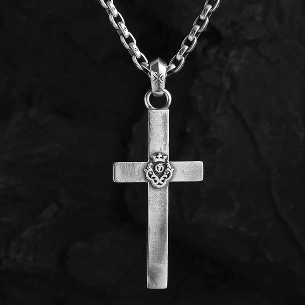 Christianartworkshop 925 Sterling Silber Klassische & Minimalistische Kreuzkette: Ein subtiles und heiliges Symbol des Glaubens - image 2