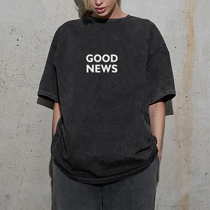 Christianartworkshop "Denn Gott hat die Welt so geliebt" Unisex gewaschenes T-Shirt - image 18