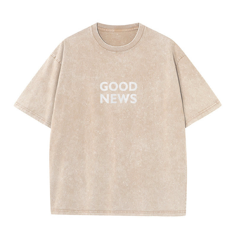 Christianartworkshop "Denn Gott hat die Welt so geliebt" Unisex gewaschenes T-Shirt - image 13