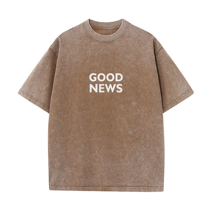 Christianartworkshop "Denn Gott hat die Welt so geliebt" Unisex gewaschenes T-Shirt - image 10