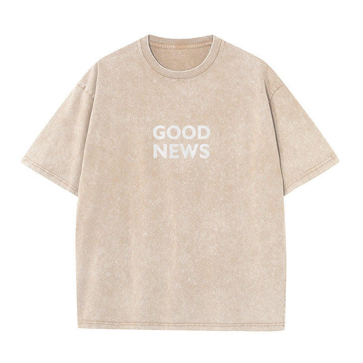 Christianartworkshop "Denn Gott hat die Welt so geliebt" Unisex gewaschenes T-Shirt - image 14