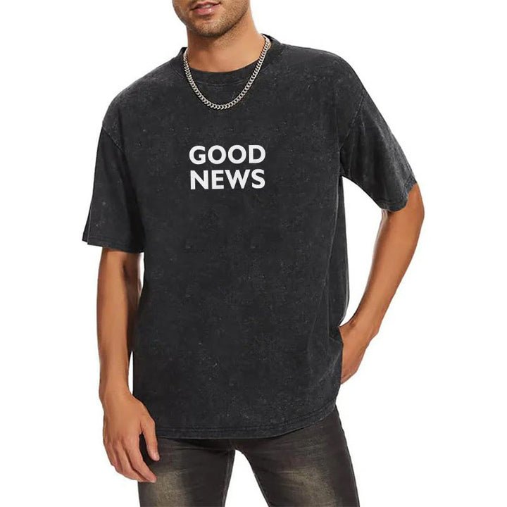 Christianartworkshop "Denn Gott hat die Welt so geliebt" Unisex gewaschenes T-Shirt - image 20