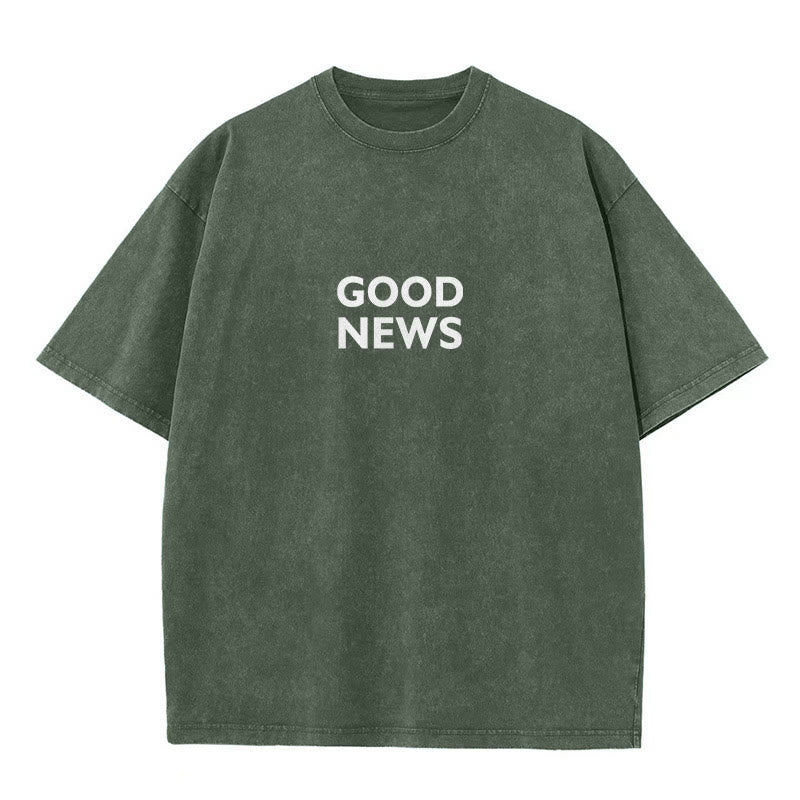 Christianartworkshop "Denn Gott hat die Welt so geliebt" Unisex gewaschenes T-Shirt - image 8