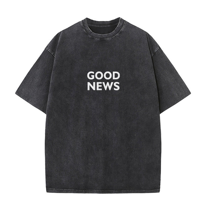 Christianartworkshop "Denn Gott hat die Welt so geliebt" Unisex gewaschenes T-Shirt - image 2