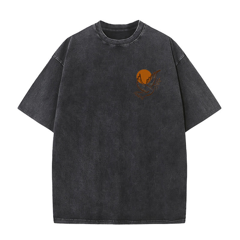 Christianartworkshop Unisex-T-Shirt mit Aufschrift „Geist des Herrn und Freiheit“, gewaschen - image 19