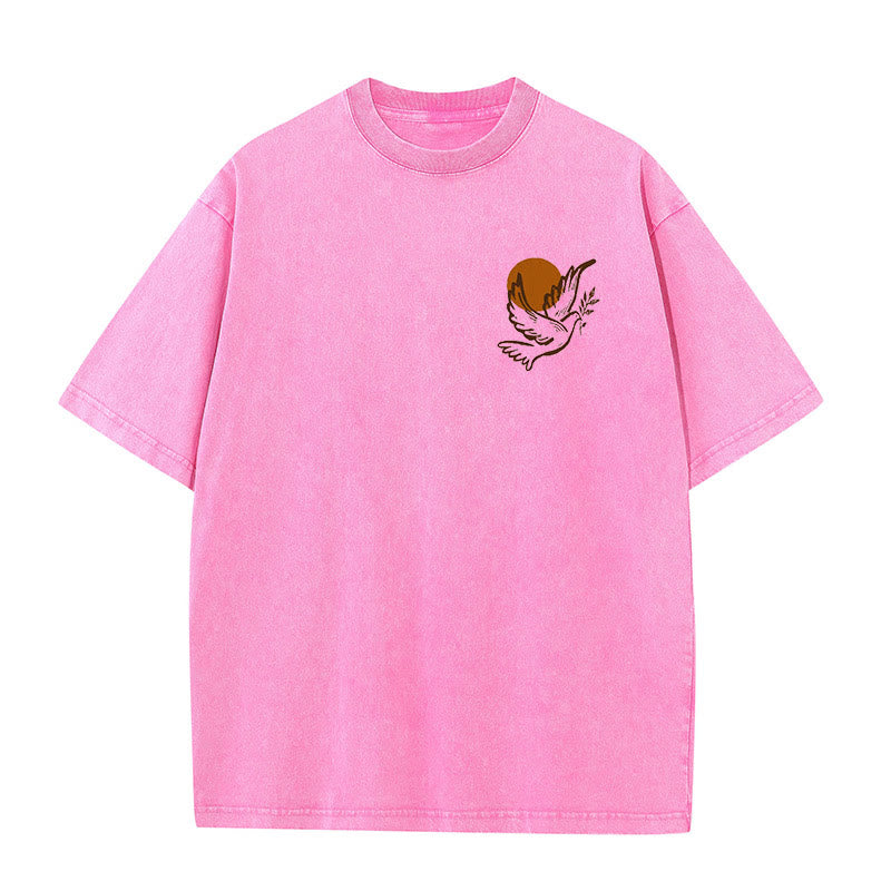Christianartworkshop Unisex-T-Shirt mit Aufschrift „Geist des Herrn und Freiheit“, gewaschen - image 13
