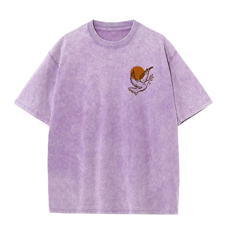 Christianartworkshop Unisex-T-Shirt mit Aufschrift „Geist des Herrn und Freiheit“, gewaschen - image 15