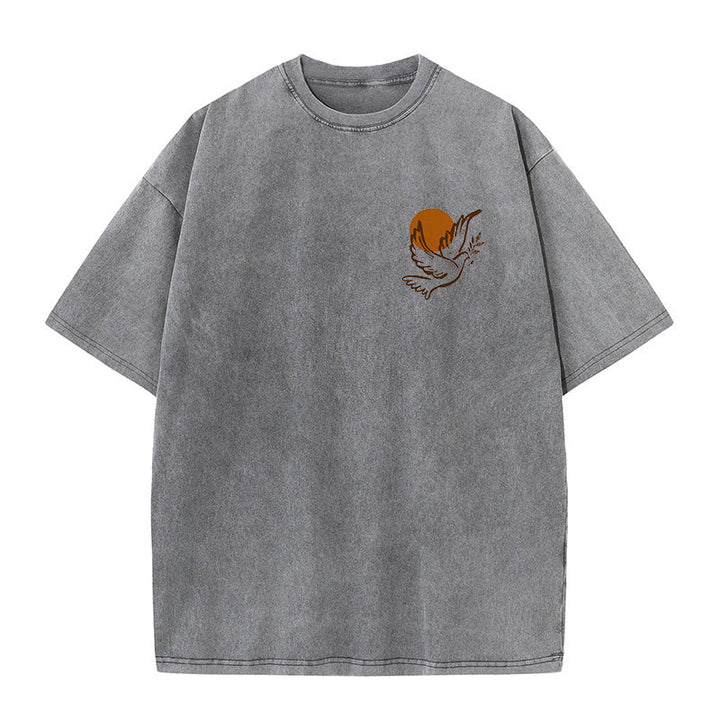 Christianartworkshop Unisex-T-Shirt mit Aufschrift „Geist des Herrn und Freiheit“, gewaschen - image 9