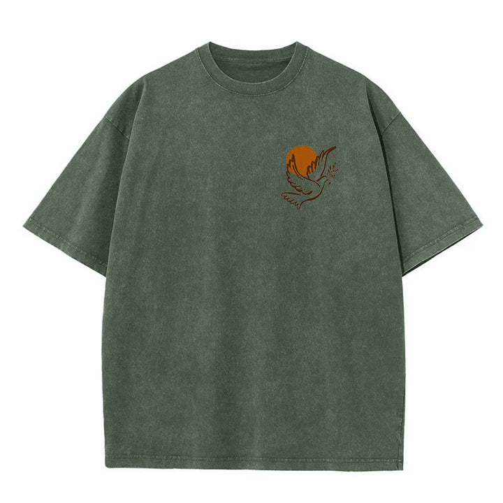 Christianartworkshop Unisex-T-Shirt mit Aufschrift „Geist des Herrn und Freiheit“, gewaschen - image 11