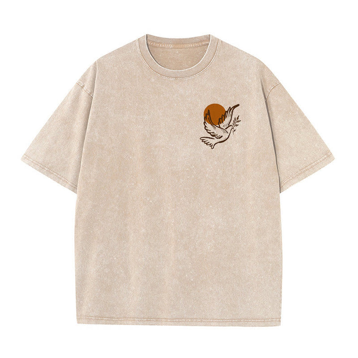 Christianartworkshop Unisex-T-Shirt mit Aufschrift „Geist des Herrn und Freiheit“, gewaschen - image 4