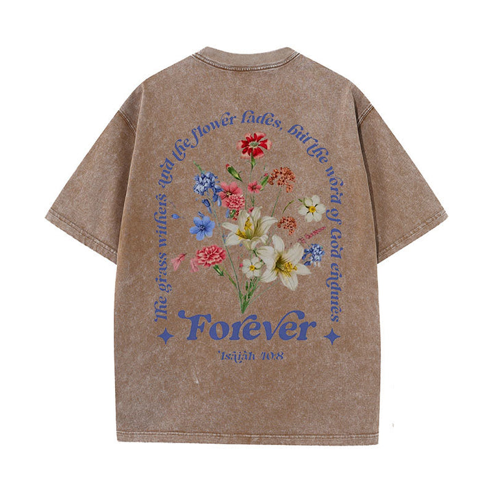 Christianartworkshop Ewiges Wort Gottes Unisex gewaschenes T-Shirt - Kaffee - 5XL - image 17