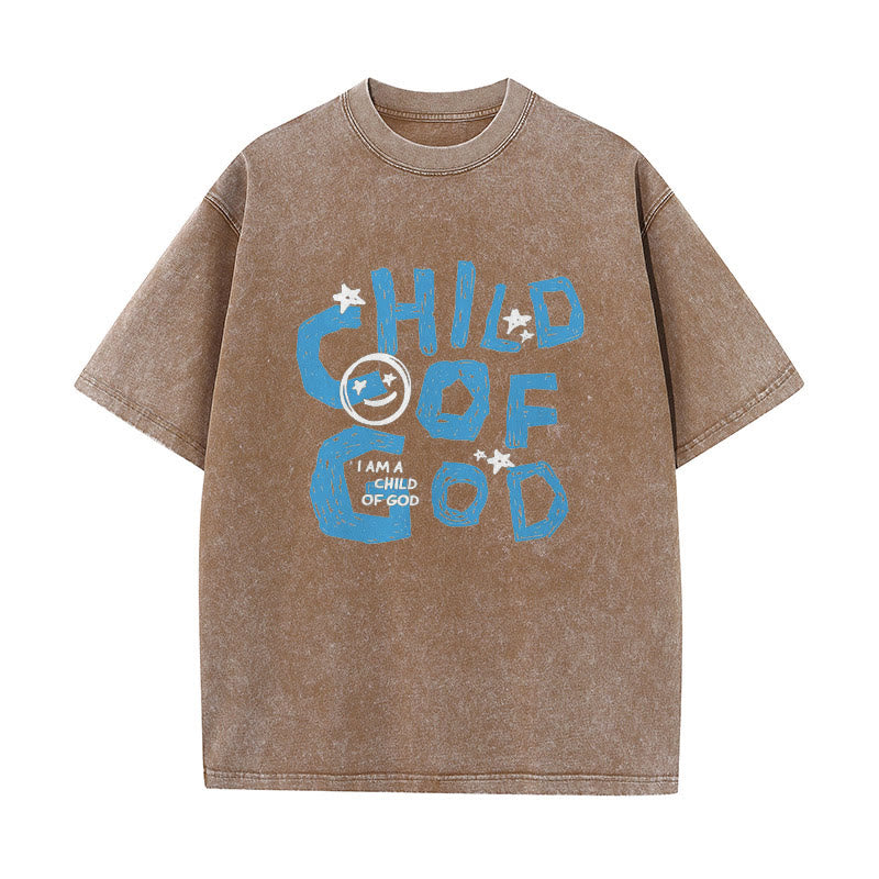 Christianartworkshop Unisex-T-Shirt mit Aufschrift „Child of God“ - Kaffee - 5XL - image 9