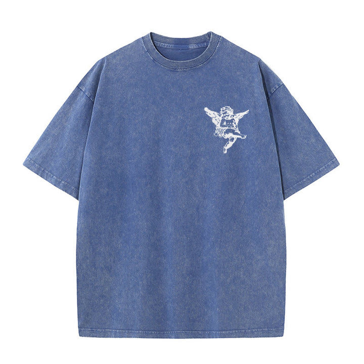 Christianartworkshop Inspiriertes gesegnetes T-Shirt mit Cherub-Design, Unisex, gewaschenes T-Shirt - image 19