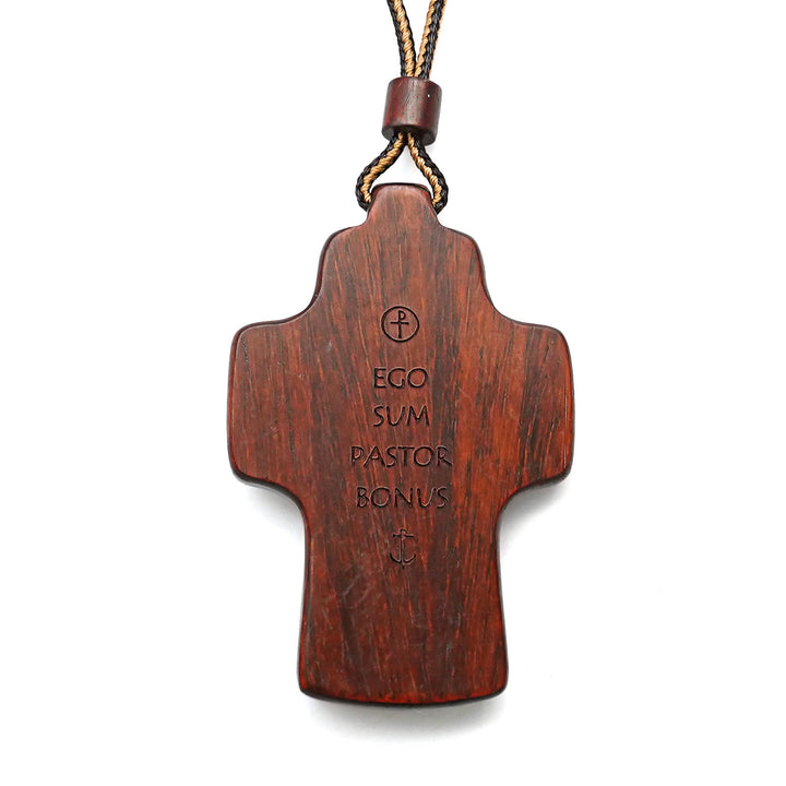 Christianartworkshop Handgefertigte Halskette mit dem Heiligen Geist und dem Kreuz aus Holz: Ein Symbol des Glaubens und der Handwerkskunst - image 6