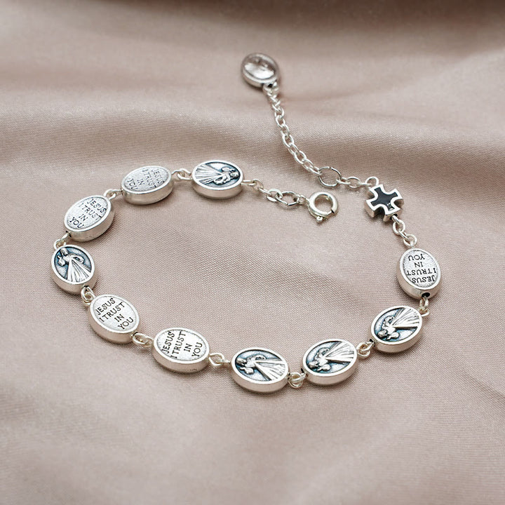 Christianartworkshop St. Benedikt, Wundertätige Medaille & Kreuz Klassisches Armband: Ein zeitloses Zeichen göttlichen Schutzes - image 3