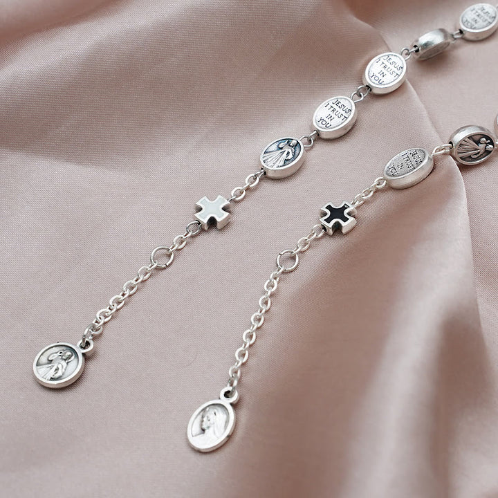 Christianartworkshop St. Benedikt, Wundertätige Medaille & Kreuz Klassisches Armband: Ein zeitloses Zeichen göttlichen Schutzes - image 3