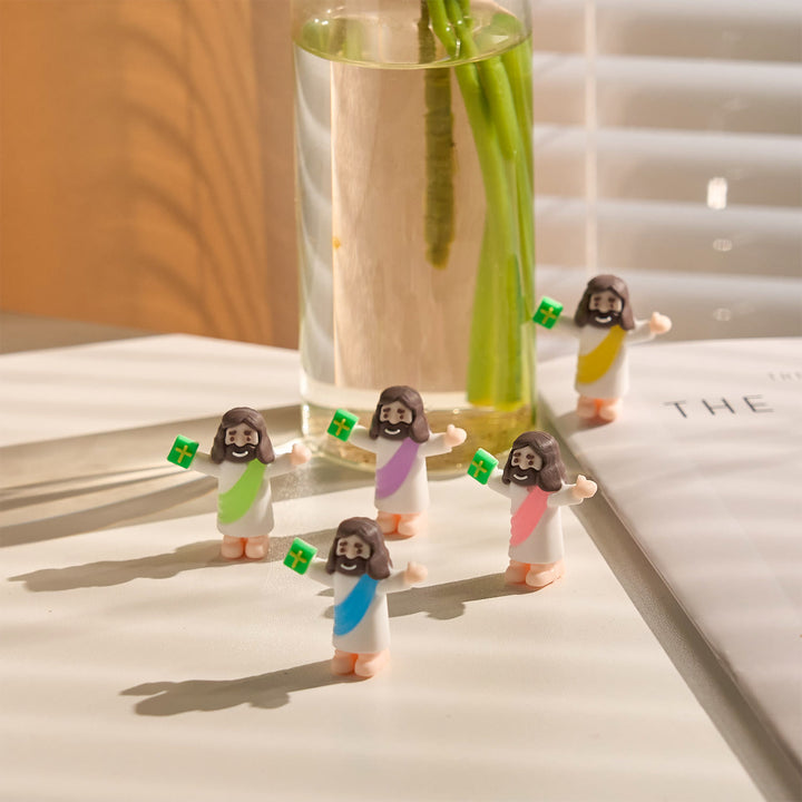 Christianartworkshop 5/10/20/30 Stück Glaube – inspirierte Mini-Jesus-Figuren mit Bibel in der Hand - image 7
