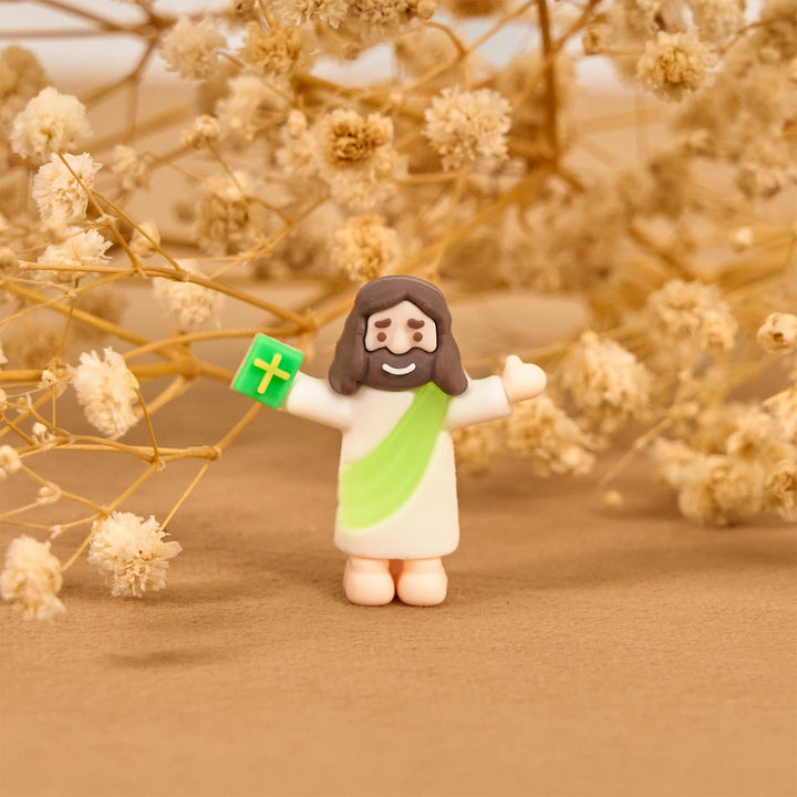 Christianartworkshop 5/10/20/30 Stück Glaube – inspirierte Mini-Jesus-Figuren mit Bibel in der Hand - image 13