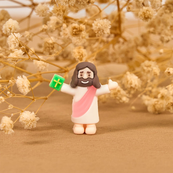 Christianartworkshop 5/10/20/30 Stück Glaube – inspirierte Mini-Jesus-Figuren mit Bibel in der Hand - image 10