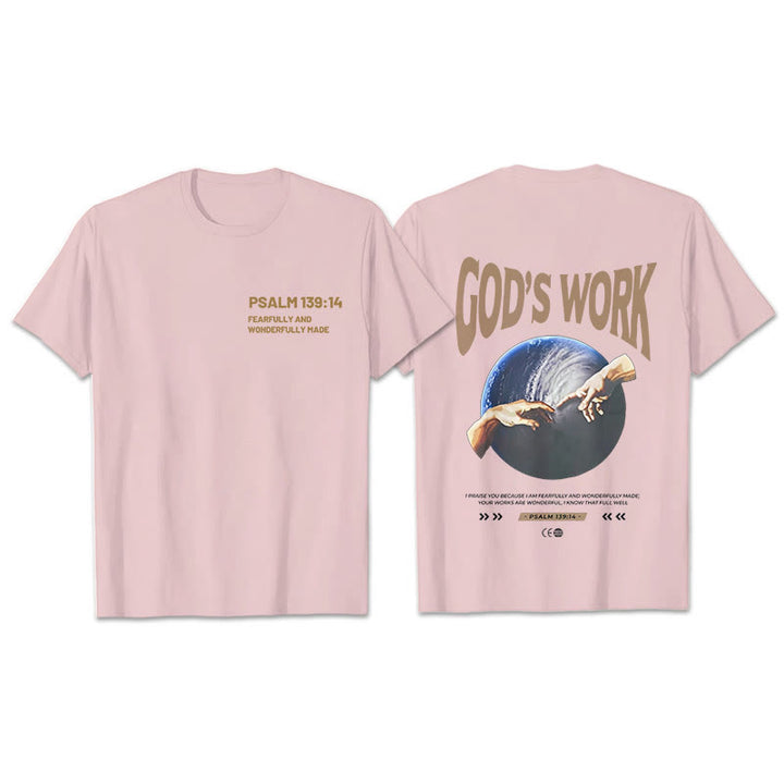Christianartworkshop Gottes Werk.Psalm 139:14 Unisex Baumwoll-T-Shirt
