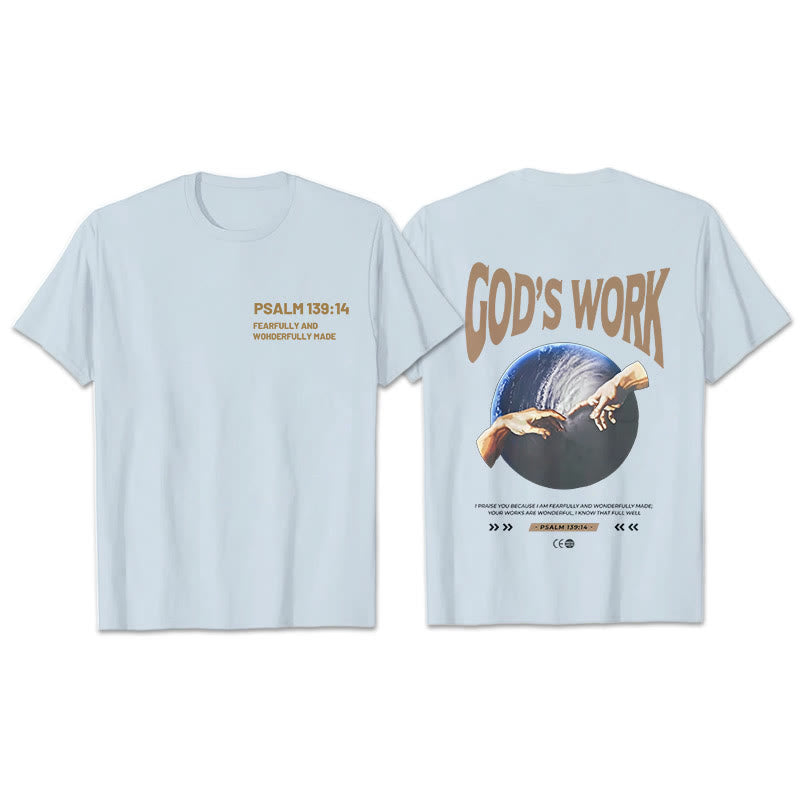 Christianartworkshop Gottes Werk.Psalm 139:14 Unisex Baumwoll-T-Shirt