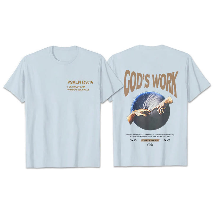 Christianartworkshop Gottes Werk.Psalm 139:14 Unisex Baumwoll-T-Shirt