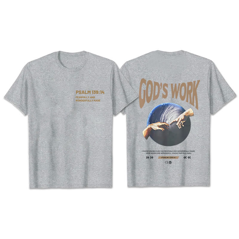 Christianartworkshop Gottes Werk.Psalm 139:14 Unisex Baumwoll-T-Shirt