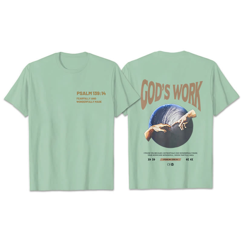 Christianartworkshop Gottes Werk.Psalm 139:14 Unisex Baumwoll-T-Shirt
