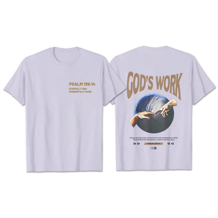 Christianartworkshop Gottes Werk.Psalm 139:14 Unisex Baumwoll-T-Shirt