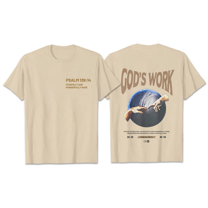 Christianartworkshop Gottes Werk.Psalm 139:14 Unisex Baumwoll-T-Shirt