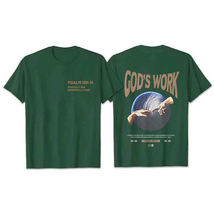 Christianartworkshop Gottes Werk.Psalm 139:14 Unisex Baumwoll-T-Shirt
