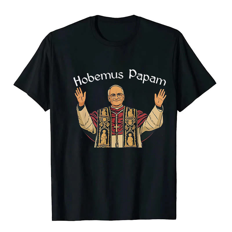 Christianartworkshop T-Shirt mit Aufschrift „Robert Francis Prevost, erster amerikanischer Papst“ - Schwarz - 2XL - image 0