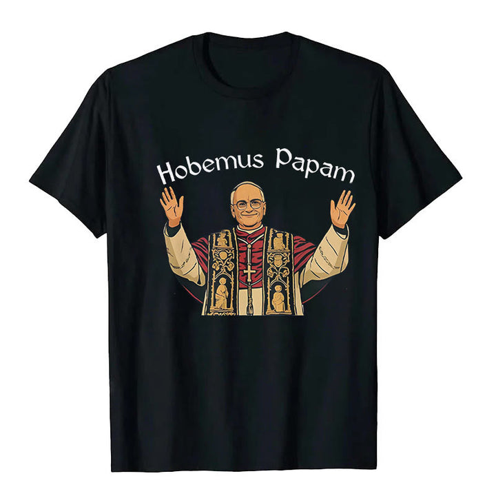 Christianartworkshop T-Shirt mit Aufschrift „Robert Francis Prevost, erster amerikanischer Papst“ - Schwarz - 2XL - image 0