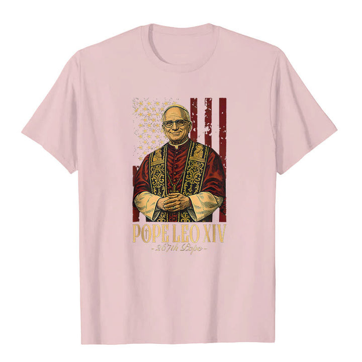 Christianartworkshop Amerikanischer Kardinal Robert Prevost Papst Leo XIV. Unisex T-Shirt - Hellrosa - 2XL - image 8