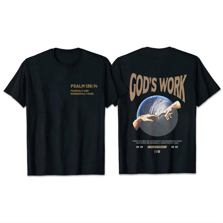 Christianartworkshop Gottes Werk.Psalm 139:14 Unisex Baumwoll-T-Shirt