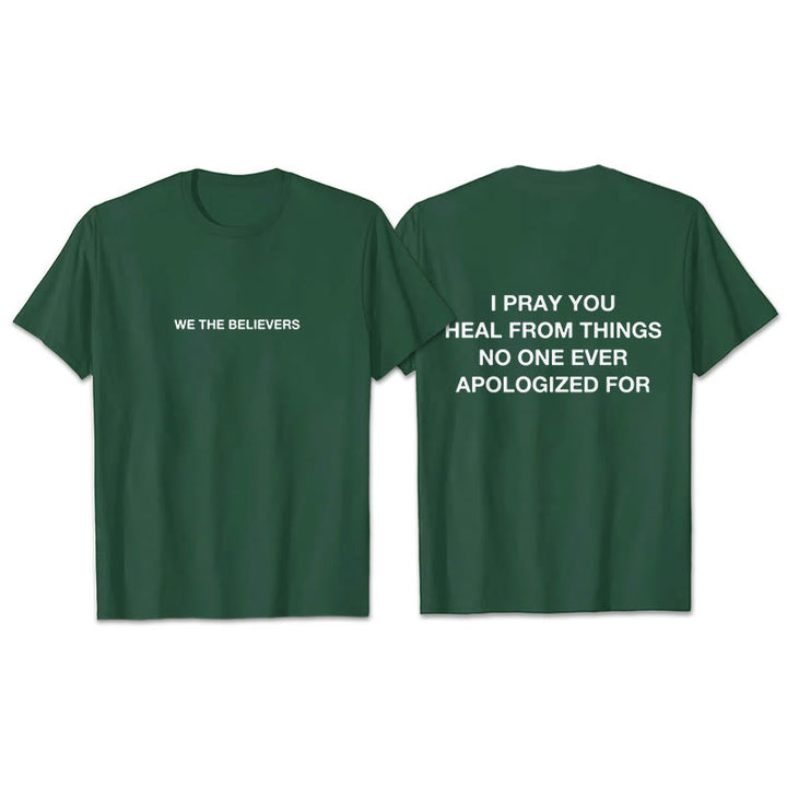 Christianartworkshop Ich bete, dass du von Dingen heilst, für die sich niemand jemals entschuldigt hat – T-Shirt - Dunkelgrün - 2XL - image 7