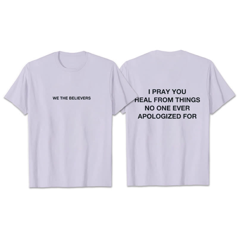 Christianartworkshop T-Shirt mit Aufschrift „I Pray You Heal From Things No One Ever Apologiced For“ - Lila - 2XL - image 16