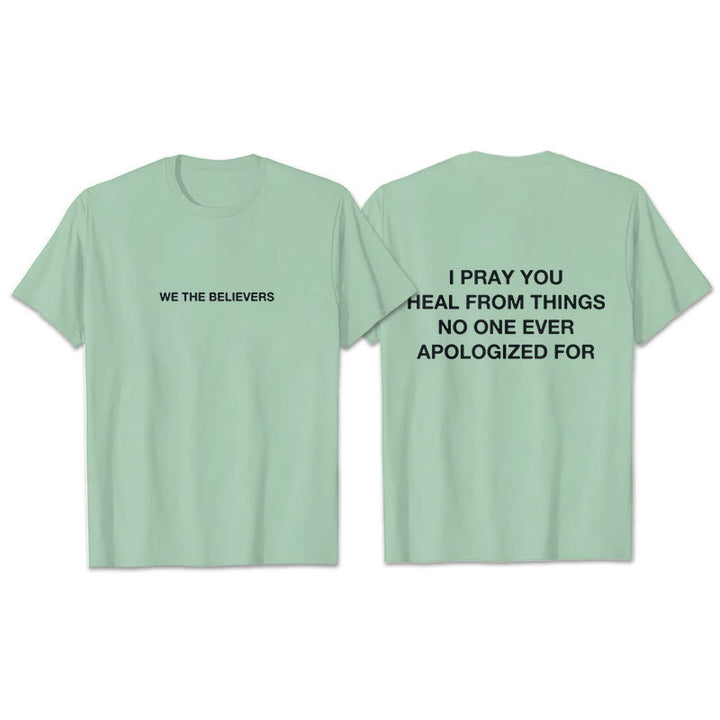 Christianartworkshop Ich bete, dass du von Dingen heilst, für die sich niemand jemals entschuldigt hat – T-Shirt - Hellgrün - 2XL - image 10