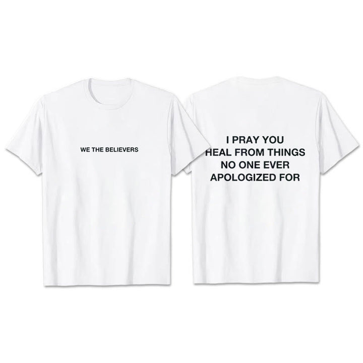 Christianartworkshop Ich bete, dass du von Dingen heilst, für die sich niemand jemals entschuldigt hat – T-Shirt - Weiß - 2XL - image 12