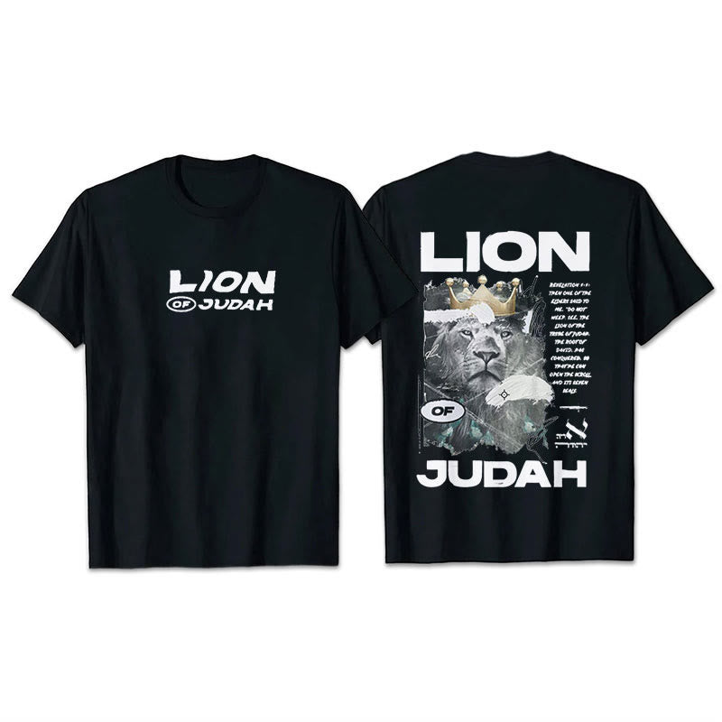 Christianartworkshop T-Shirt aus Baumwolle mit Löwe von Juda