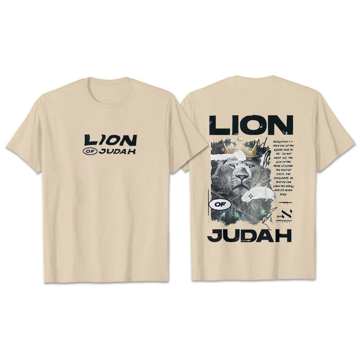 Christianartworkshop T-Shirt aus Baumwolle mit Löwe von Juda