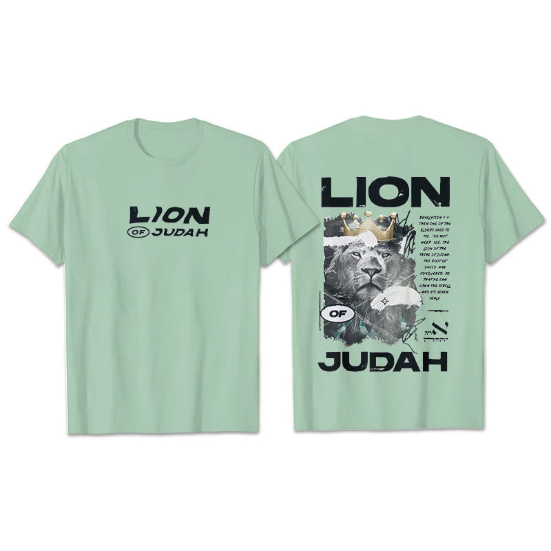 Christianartworkshop T-Shirt aus Baumwolle mit Löwe von Juda